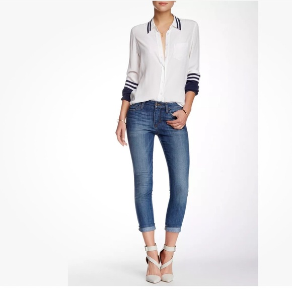 Joe's Jeans Tibbie Rolled Crop Wild Collection Stretch Denim Jeans 26 - Picture 5 of 8